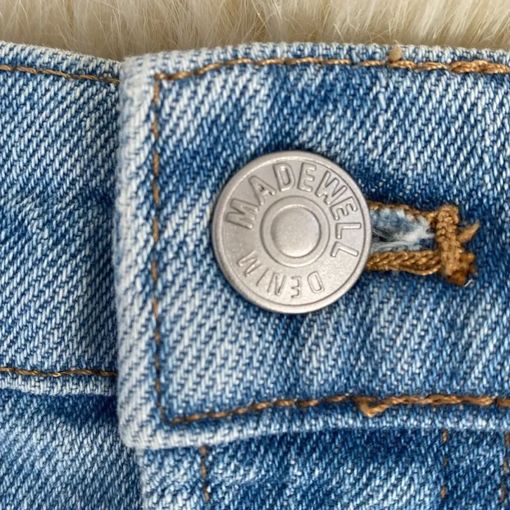 Madewell blue Jean shorts sz 28 distressed Preppy Coastal Beach Vacation Boho